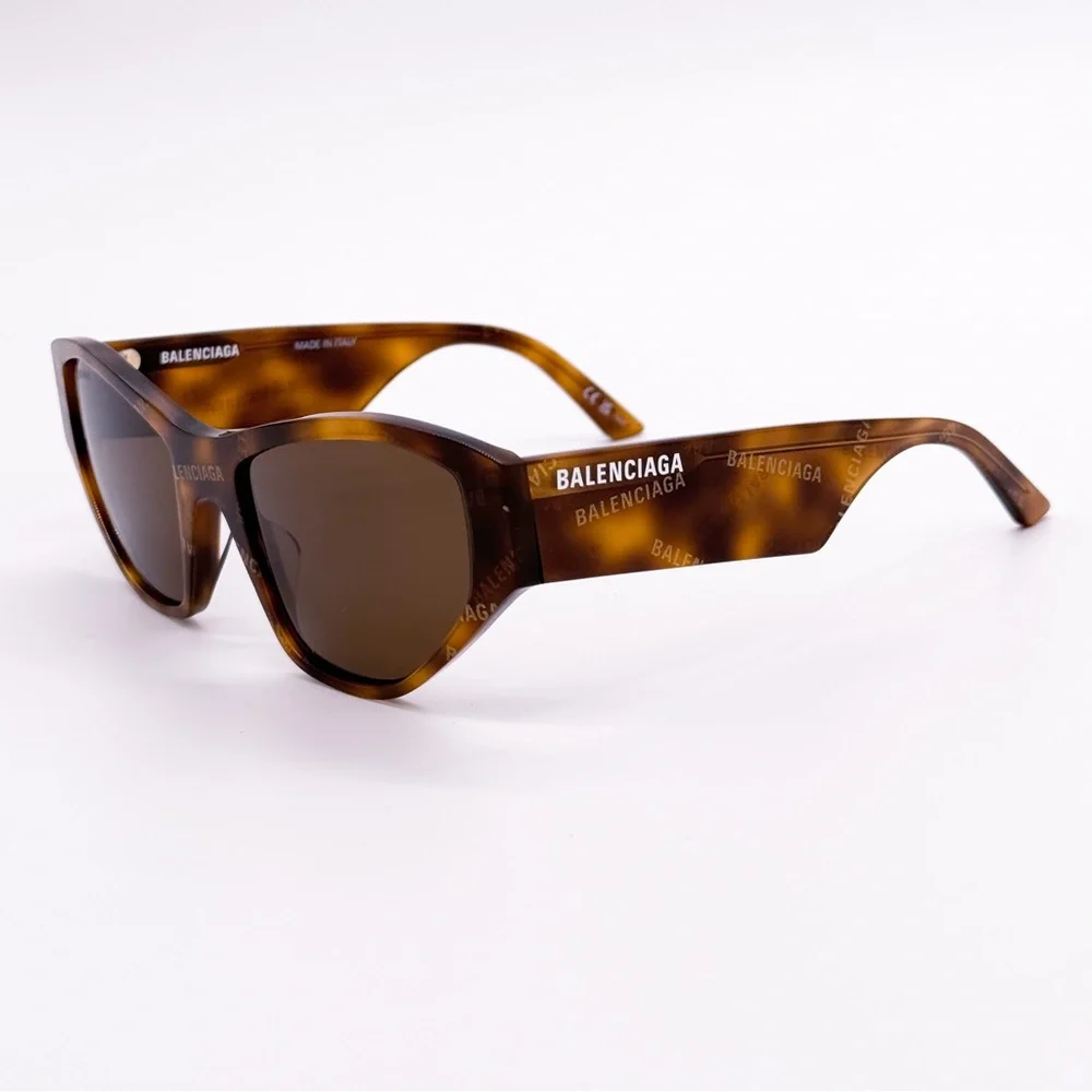 NEW BALENCIAGA BB0097S 003 BROWN WOMEN SUNGLASSES - Picture 8 of 11